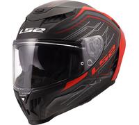 LS2 FF807 Dragon Subic, casco integrale L female Opaco Nero/Rosso