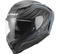 LS2 FF807 Dragon Subic Elmetto, blu, taglia S per maschi