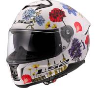 LS2 FF808 Stream II Flowers Casco, bianco, taglia XS per maschi