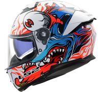 LS2 FF808 Stream II Inferno, casco integrale XL male Bianco/Rosso/Blu