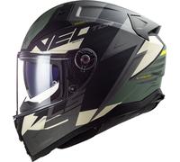 LS2 FF811 Vector II Absolute, casco integrale XS male Opaco Nero/Grigio Scuro/Grigio