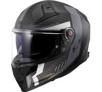 LS2 FF811 Vector II Carbon Grid, casco integrale M male Opaco Nero/Grigio
