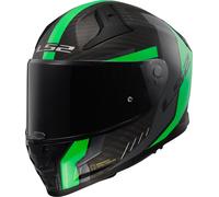 LS2 FF811 Vector II Carbon Grid Casco, verde, taglia 2XS per maschi