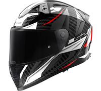 LS2 FF811 Vector II Carbon Savage Casco, Carbonio/Bianco, Taglia S (55/56)