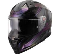 LS2 FF811 Vector II Carbon Savage, casco integrale XL male Nero/Lilla/Verde