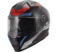 LS2 FF811 Vector II Carbon Savage Elmetto, bianco/blu/rosso, Taglia M (57/58)