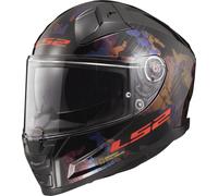 LS2 FF811 Vector II Kamo Casco, nero-rosso-blu, taglia 2XS per maschi