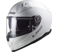 LS2 Vector II Solid Casco, bianco, taglia S