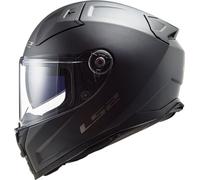 LS2 Vector II Solid Casco, nero, taglia S