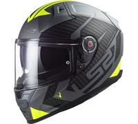 LS2 FF811 Vector II Splitter Casco, grigio-giallo, taglia 2XL per maschi