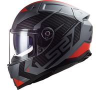 LS2 FF811 Vector II Splitter, casco integrale XXS male Opaco Nero/Grigio/Rosso