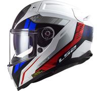 LS2 FF811 Vector II Stylus, casco integrale XXS male Bianco/Grigio/Rosso/Blu