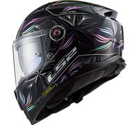 LS2 FF811 Vector II Tropical, casco integrale XXL male Nero/Bianco/Blu/Fucsia/Arancione/Verde
