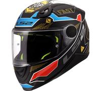 LS2 FF812 Zero, casco integrale bambini S male Opaco Nero/Grigio/Rosso/Blu