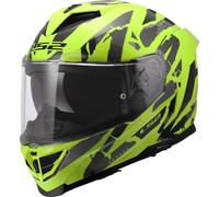 LS2 FF818 Storm III Kaos, casco integrale L male Giallo Fluo/Grigio/Nero