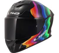Casco Integrale Ls2 FF820 Rapid III Flow Nero Multicore Lucido XXS