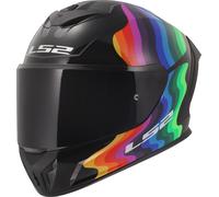 LS2 FF820 Rapid III Flow Elmetto, nero/multicolore, Taglia S (55/56)