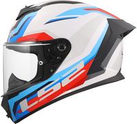 LS2 FF820 Rapid III Hyper Elmetto, bianco/blu/rosso, Taglia L (59/60)