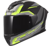 Casco Integrale Ls2 FF820 Rapid III Hyper Nero Giallo Opaco XS