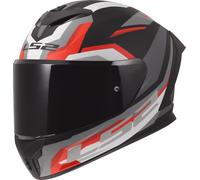 LS2 FF820 Rapid III Hyper Elmetto, nero/rosso, Taglia M (57/58)