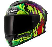 LS2 FF820 Rapid III Lycant, casco integrale XXS female Purplblack/Lilla/Verde/Rossoe