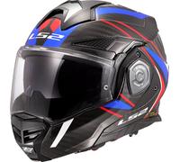 LS2 FF901 Advant X Carbon Future II, casco modulare XXL male Nero/Bianco/Blu/Rosso
