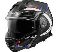 LS2 FF901 Advant X Future Carbon Casco, nero-bianco-blu, taglia S per maschi