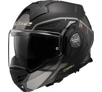 LS2 FF901 Advant X Metryk Casco, nero-grigio-argento, taglia XL per maschi