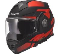 LS2 Casco modulare FF901 Advant X Nova Nero/Rosso Taglia 2XL