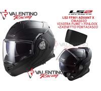 LS2 FF901 ADVANT X SOLID MATT BLACK NERO OPACO 06 MIS. S 55/56 + OMAGGIO