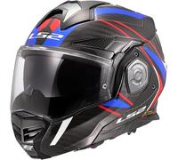 LS2 FF901 Advant X Carbon Future II Casco, bianco-rosso-blu, taglia XL per maschi