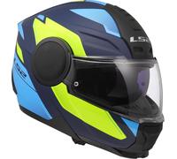 LS2 FF902 Scope II Duria Casco, blu-giallo, taglia L per maschi