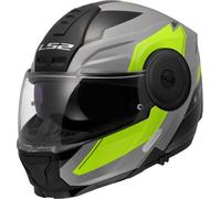LS2, Casco Moto Modulare SCOPE II DURIA Grey H-V Yellow, XL