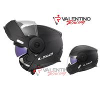 LS2 FF902 SCOPE II SOLID MODULARE P/J 06 MATT BLACK NERO OPACO TG. L