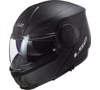 LS2 FF902 Scope flip up casco Solido nero opaco XS