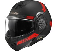 LS2 FF906 Advant Bend Casco, nero opaco/rosso, Taglia XL (61/62)
