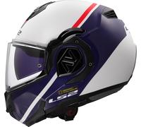LS2 FF906 Advant Swipe Casco, bianco-rosso-blu, taglia 2XL per maschi