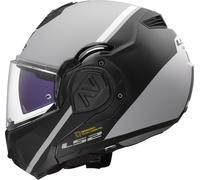 LS2 FF906 Advant Swipe Casco, nero-grigio, taglia L per maschi