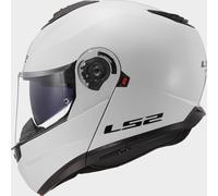 LS2, Casco Moto Modulare STROBE II Gloss White, XS
