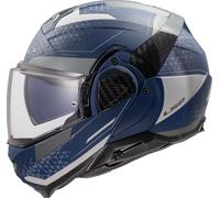 LS2 FF910 Advant II Astral, casco modulare M male Opaco Blu/Grigio