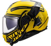 LS2 FF910 Advant II Tape, casco modulare XS male Opaco Giallo/Nero