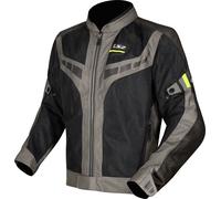 LS2 Garda Air, giacca in tessuto M male Nero/Grigio/Giallo Fluo