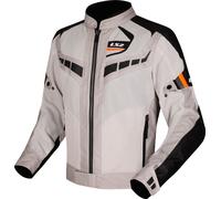 LS2 Garda Air, giacca in tessuto XXL male Grigio Chiaro/Nero/Arancione