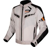 LS2 Garda Air Giacca tessile moto da donna, grigio-arancione, taglia 2XL per donne