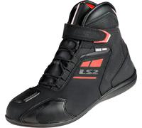 LS2 Garra scarpe da moto impermeabili, nero/rosso, Taglia 46