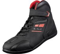 LS2 Garra Scarpe da moto perforate, nero/rosso, Taglia 39