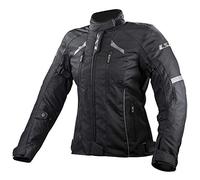 LS2 Serra Evo impermeabile Giacca tessile moto da donna, nero, taglia XL per donne