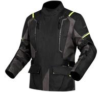 LS2 GIACCA MOTO IMPERMEABILE NARVIK MAN GREY BLACK H-V YELLOW