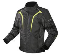 LS2 GIACCA MOTO IMPERMEABILE SEPANG MAN TEX BLACK H-V YELLOW