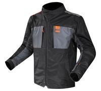 LS2, Giacca Moto Impermeabile Uomo TITANIUM Blue H-V Orange, L